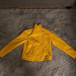 Yellow Leather Jacket